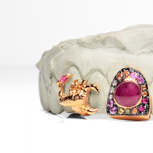 Scorpion Multi Colored Diamond Gemstone Grillz