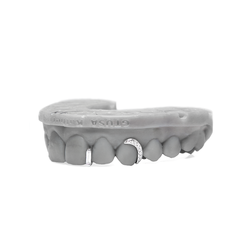 Crescent Moonlight Baguette Grillz