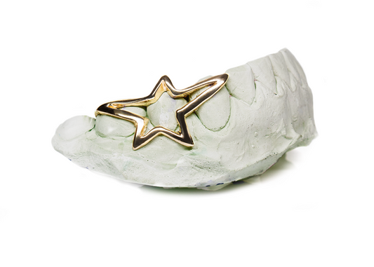 Solid Gold Star Grillz