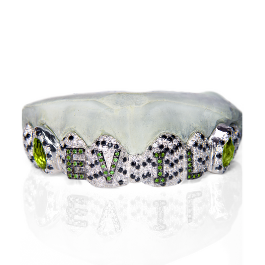 8 Piece Iced Custom "EVIL" Grillz