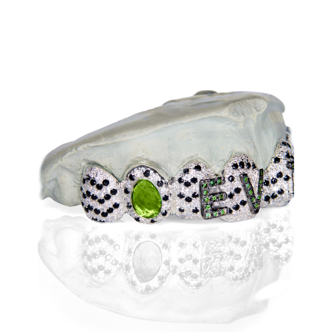8 Piece Iced Custom "EVIL" Grillz