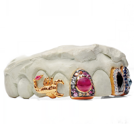 Scorpion Multi Colored Diamond Gemstone Grillz