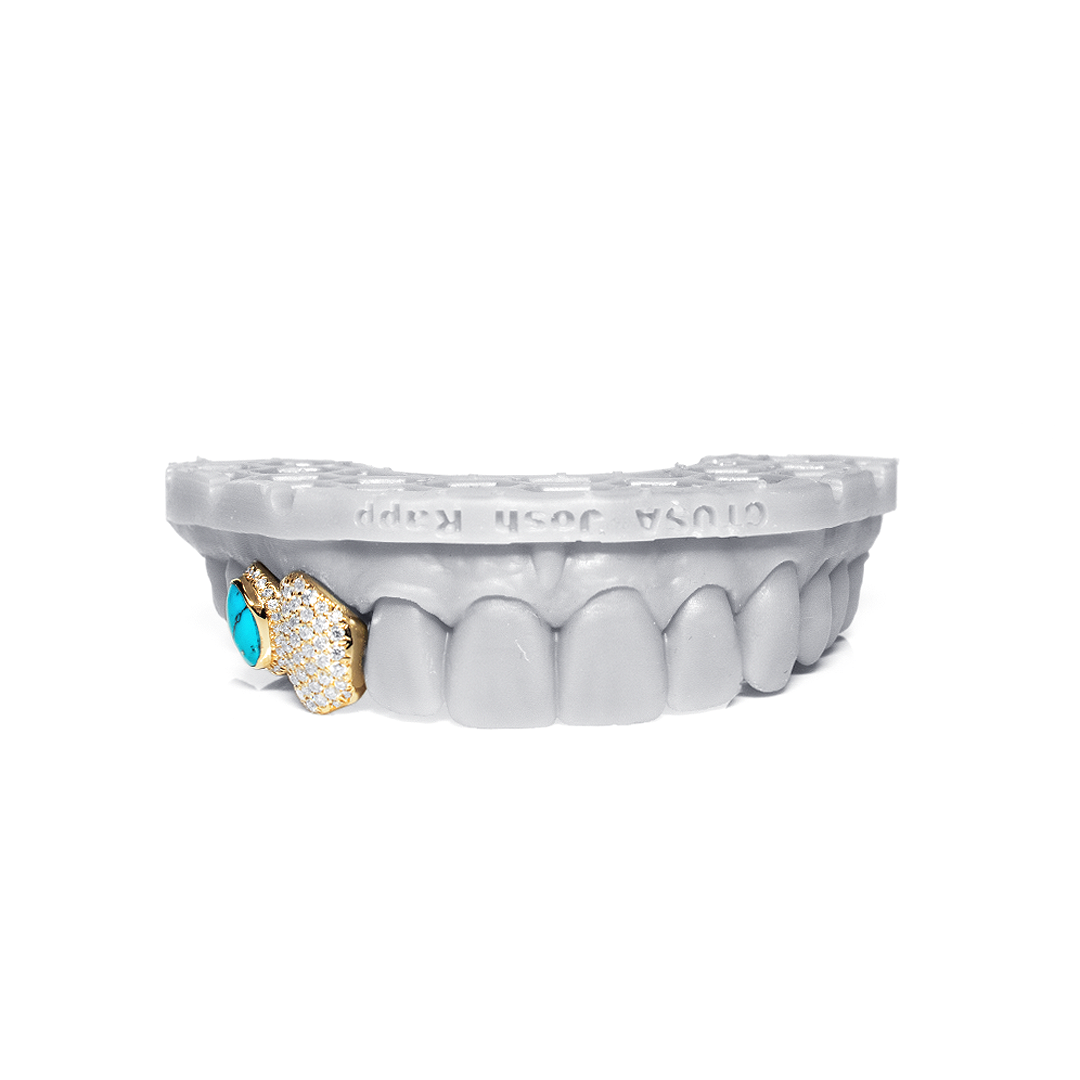 Turquoise Honeycomb GoldGrillz