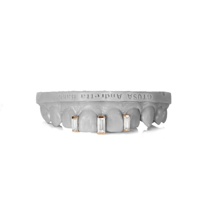 Rose Baguette Trio Grillz