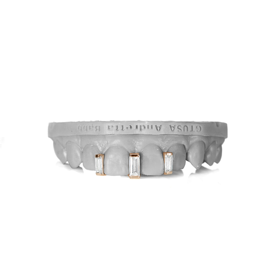 Rose Baguette Trio Grillz