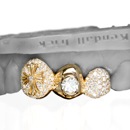 Chrome Heart Cross Diamond Grillz