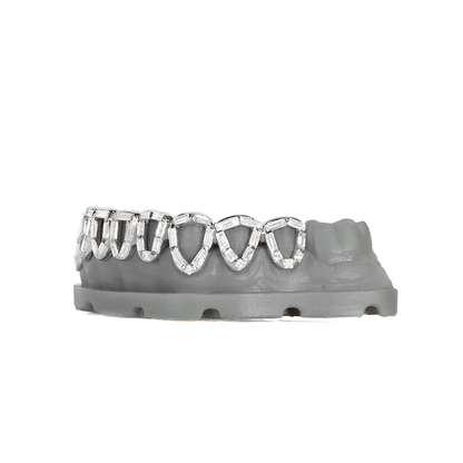Baguette Diamond Open Face Grillz