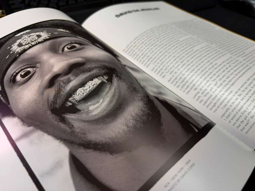 RZA wearing the original diamond vampire fangs, 1994